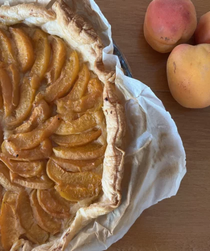 Tarte aux abricots sans oeuf