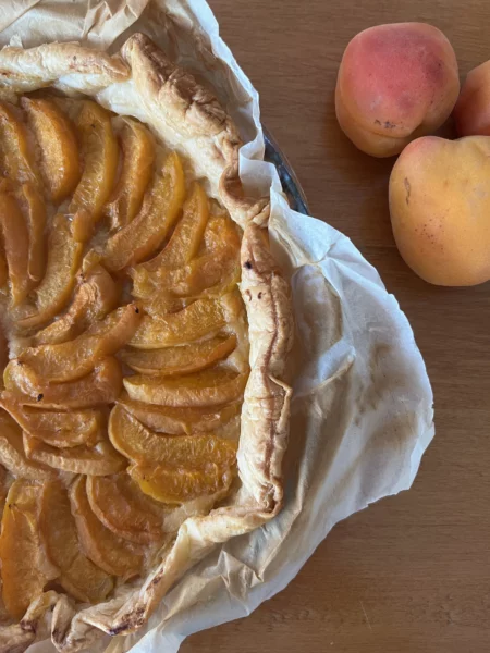 Tarte aux abricots sans oeuf