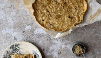 tarte à l'oignon sans oeufs​