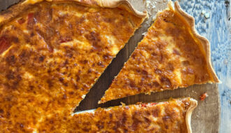Tarte poivron chorizo