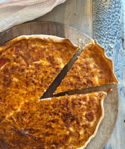 Tarte poivron chorizo