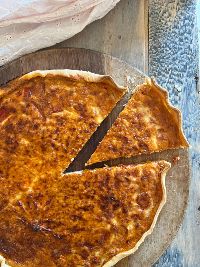 Tarte poivron chorizo